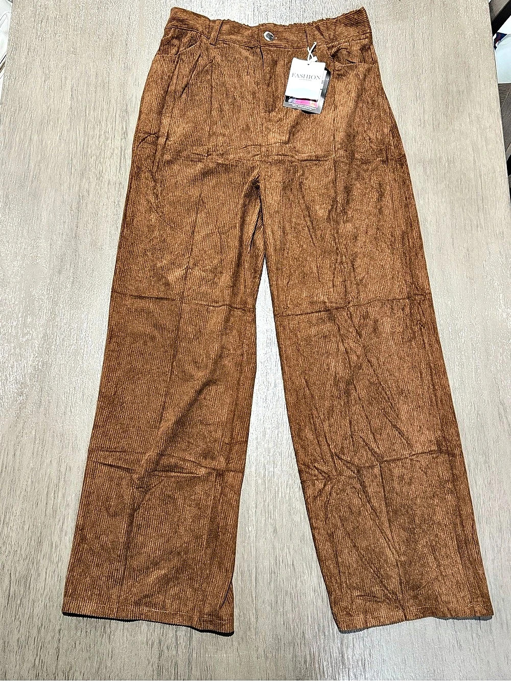 FASHION Wide Leg Pants in Brown Size Large NWT